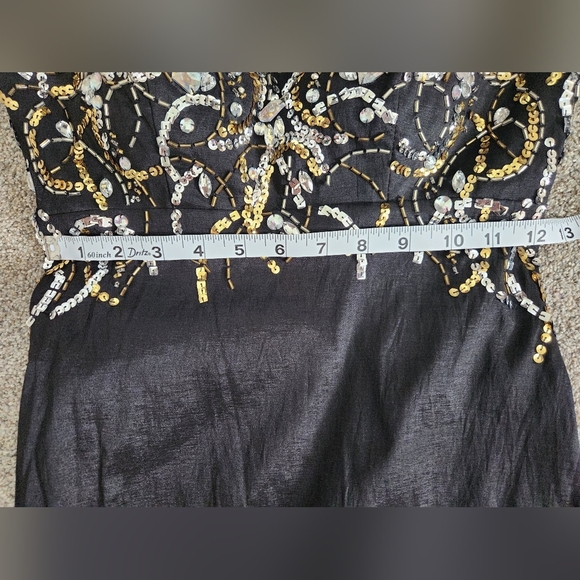 Deb Y2k Sequin Prom Gown Size 5/6 - Picture 4 of 13